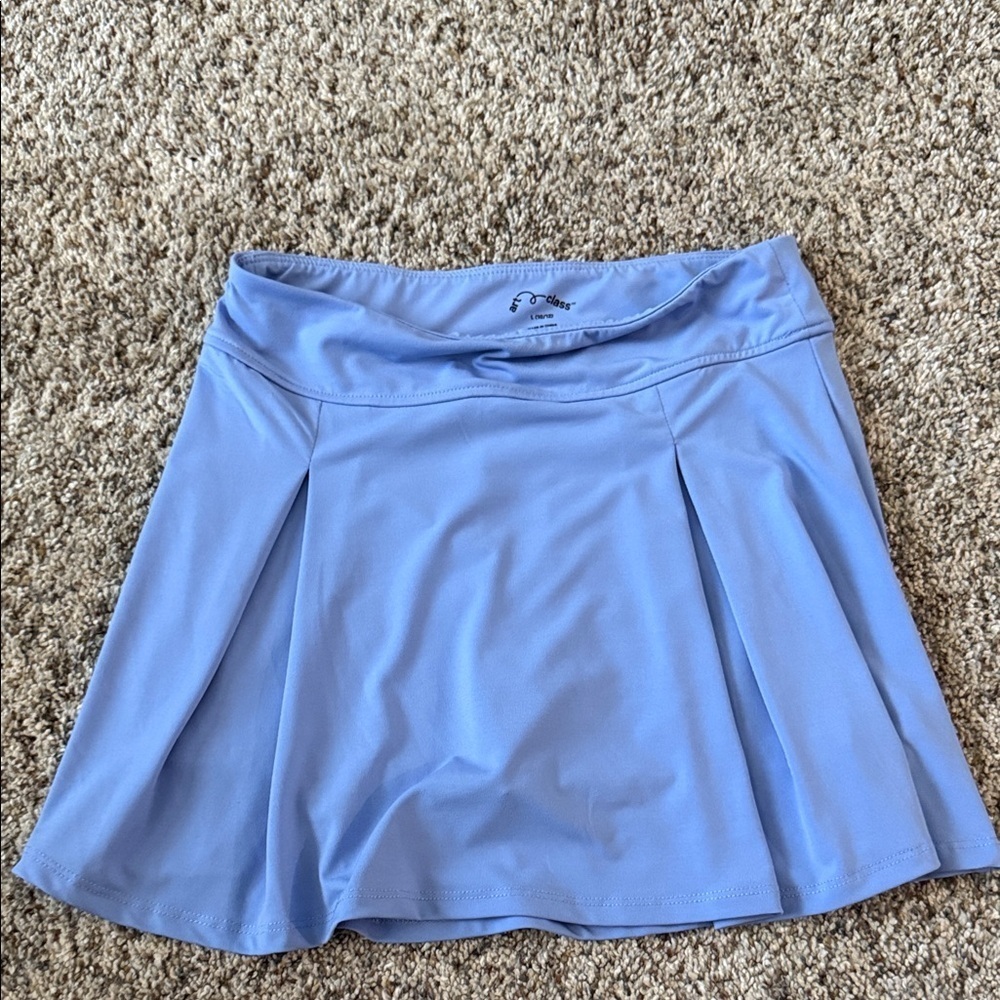 Art Class Sky Blue Kids Skirt - Picture 1 of 4